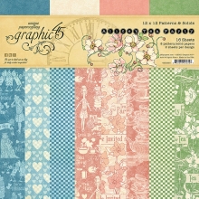 Paper Pack Graphic 45 - Alice's Tea Party - Pattern & Solids