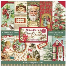 Paper Pack Stamperia - Classic Christmas - 8x8 Tum