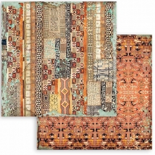 Paper Pad Stamperia Savana Backgrounds 12x12 Tum
