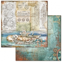 Paper Pack Stamperia Sea World 8x8 Tum Pappersblock Pad 4 8