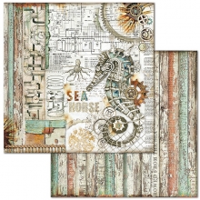 Paper Pack Stamperia Sea World 8x8 Tum Pappersblock Pad 4 8