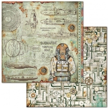 Paper Pack Stamperia Sea World 8x8 Tum Pappersblock Pad 4 8