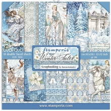 Paper Pack Stamperia - Winter Tales - 12x12 Tum