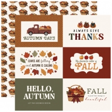 Paper Pad Carta Bella - Here Comes Autumn - 6x6 Tum - 24 ark