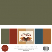 Paper Pack Carta Bella - Here Comes Autumn - 12x12 Solids - 6 ark
