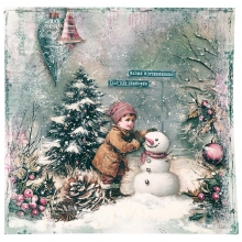 Clearstamps - Christmas Blush Winter Crackle - Studio Light
