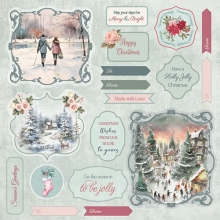 Paper Pad 8x8 Christmas Rose - Topper Pad Crafter's Companion