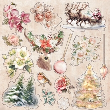 Paper Pad 8x8 Christmas Rose - Topper Pad Crafter's Companion