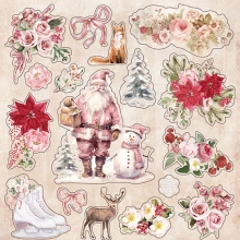 Paper Pad 8x8 Christmas Rose - Topper Pad Crafter's Companion