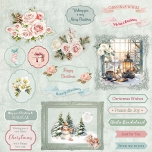 Paper Pad 8x8 Christmas Rose - Topper Pad Crafter's Companion