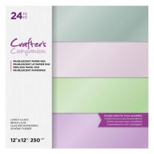 Paper Pad Crafter's Companion - Pearlescent Lovely Lilac - 12x12 Tum