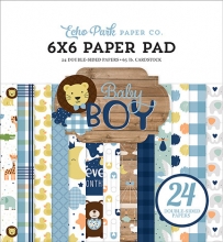 Paper Pad Echo Park Baby Boy 6x6 Tum Pappersblock 4 8