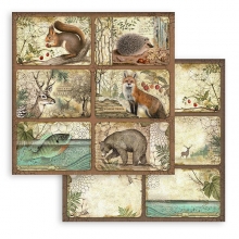Paper Pad Stamperia Forest 12x12 Tum till scrapbooking, pyssel och hobby