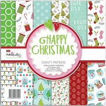 Paper Pad Polkadoodles - Happy Christmas - 6x6 Tum