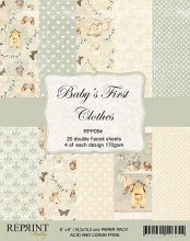 Paper Pad Reprint - Baby´s First Clothes - 6x6 Tum
