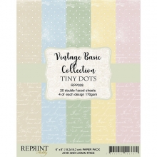 Paper Pad Reprint - Vintage Basic Dots - 6x6 Tum