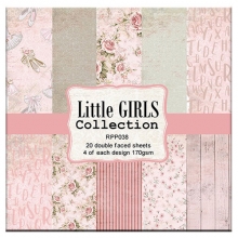 Paper Pad Reprint Little Girls 6x6 Tum till scrapbooking, pyssel och hobby