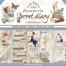 Scrapbooking Paper Pad Stamperia - Secret Diary