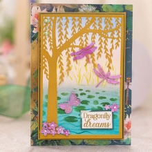 Paper Pad Crafters Companion Dancing Dragonfly