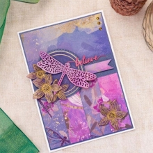Paper Pad Crafters Companion Dancing Dragonfly