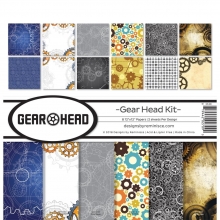 Paper Kit Reminisce - Gear Head - 12x12 Tum