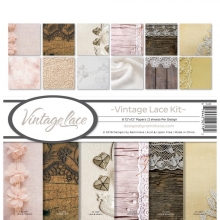 Paper Kit Reminisce - Vintage Lace - 12x12 Tum