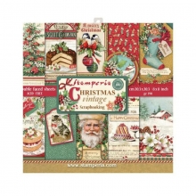 Paper pack Stamperia - Christmas Vintage - 8x8 Tum