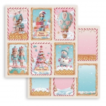 Paper Pad 8x8 Stamperia - Candy Christmas