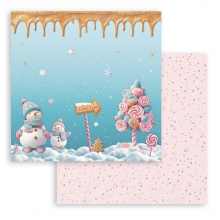 Paper Pad 8x8 Stamperia - Candy Christmas