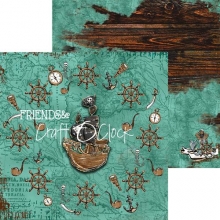 Paper Pad Craft o Clock Seaside Stories 6x6 Tum Pappersblock 4 8