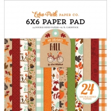 Paper pad Echo Park My Favorite Fall 6 x Tum Halloweenpyssel Höstpyssel