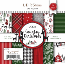 Paper Pad LDRS Creative - Country Christmas - 6x6 Tum