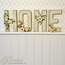 Pappbokstav - H: 20,5 cm - Q