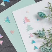 Paper Pad Iridescent Färgade metalliska papper