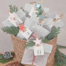 Transparent Papper A4 - 10 ark - Vellum Christmas Stars