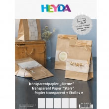 Transparent Papper A4 - 10 ark - Vellum Christmas Stars