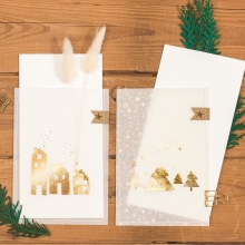 Transparent Papper A4 - 10 ark - Vellum Christmas Stars