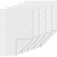 Transparent Papper A4 - 10 ark - Vellum Christmas Stars