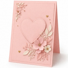 Strukturpapper A4 - Savanna Powder Pink - 20 st - 220 g