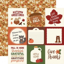 Papper Echo Park - I Love Fall - 4x4 Journaling Cards