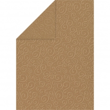 Embossed Wedding Paper A4 - Brown 220 gsm