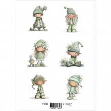 Papper Reprint A4 - Klippark - Home For Christmas Elfs