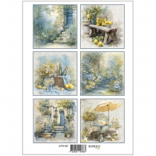 Papper Reprint A4 - Klippark Summer Meadow - Tags