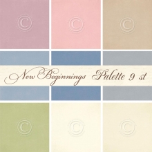 Papper Pion Design New Beginnings Cardstock Paket Palette 9 ark