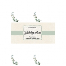 Papper Reprint A4 - Wedding Plans - Eucalyptus - Placeringskort - 10 ark
