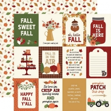 Papper Echo Park - I Love Fall - 3x4 Journaling Cards