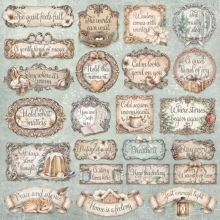 Paper Pad Stamperia 12x12 Tum - White Christmas