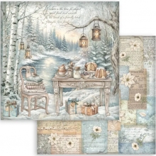 Paper Pad Stamperia 12x12 Tum - White Christmas