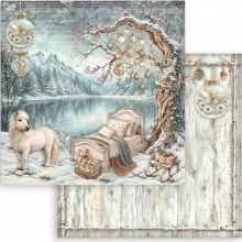 Paper Pad Stamperia 12x12 Tum - White Christmas