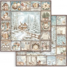 Paper Pad Stamperia 12x12 Tum - White Christmas